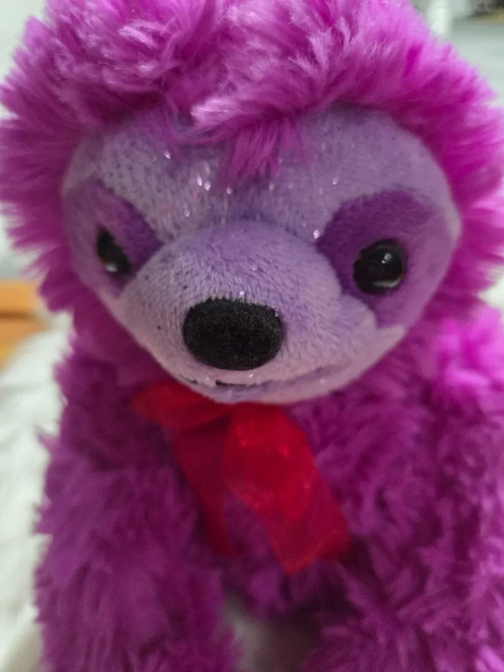 Purple Stuffed Sloth Toy